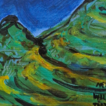 Acryl op canvas, Maya Wildevuur, Nepal, 2000